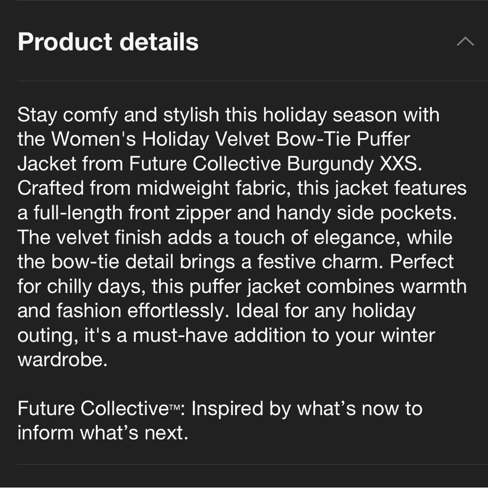 💕Future Collective Jacket with Velvet Texture and High Collar size M - Picture 5 of 7